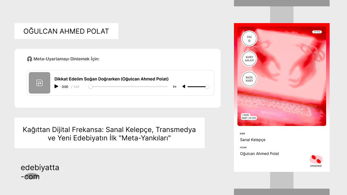 Kağıttan Dijital Frekansa: Sanal Kelepçe, Transmedya ve Yeni Edebiyatın İlk "Meta-Yankıları"