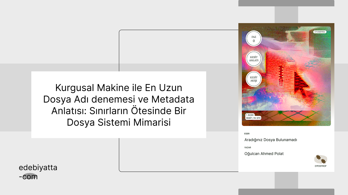 Kurgusal Makine ile En Uzun Dosya Adı denemesi ve Metadata Anlatısı: Sınırların Ötesinde Bir Dosya Sistemi Mimarisi